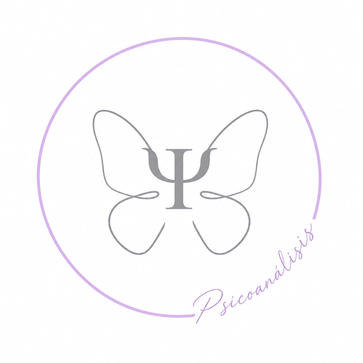 Logo de Cecilia Ornellas, psicóloga: una mariposa con la letra Psi